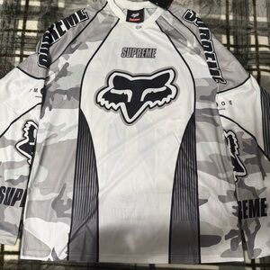 Supreme X Fox Racing DMX White Long Sleeve Jersey
